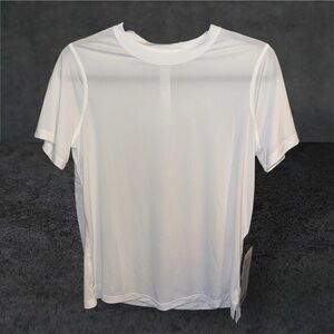 White Short Sleeve Tee with Breathable Fabric